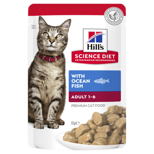 HILLS SCIENCE DIET Adult Ocean Fish Cat Food Pouches