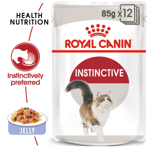 ROYAL CANIN Adult Instinctive Jelly Wet Cat Food Pouches